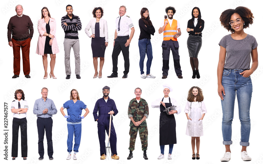 Obraz premium Group of people with different professions