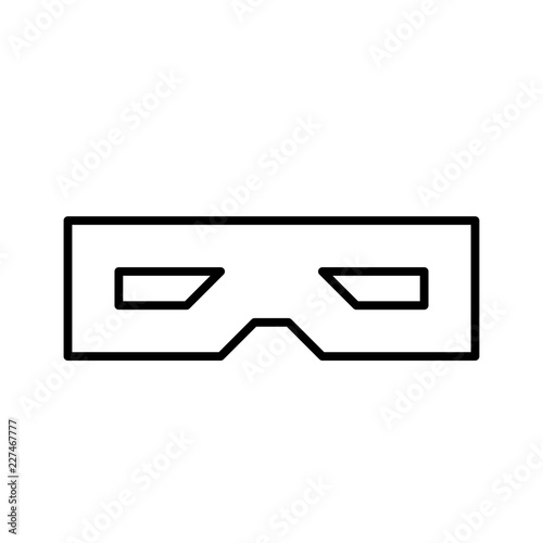 Stereograph Glass Cinema Depth OF Field vector icon