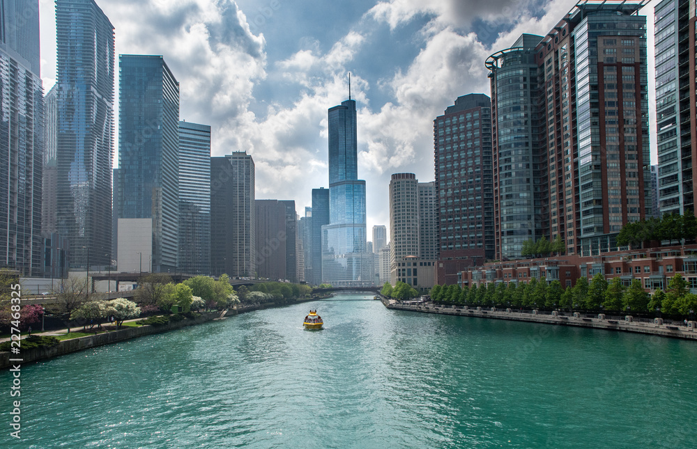 Naklejka premium Chicago River