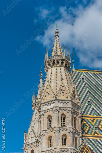 View of St. Stephen's Cathedral, Vienna, Austria. Vertical.