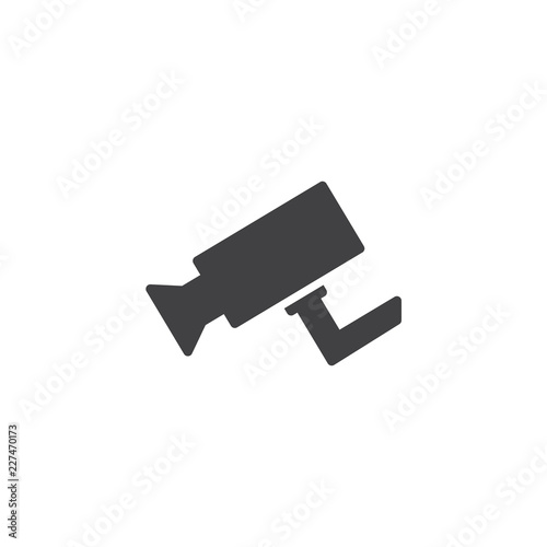 Cctv camera vector icon. filled flat sign for mobile concept and web design. Surveillance Camera simple solid icon. Symbol, logo illustration. Pixel perfect vector graphics