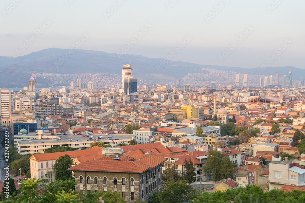 Cityscape of Izmir Turkey. 