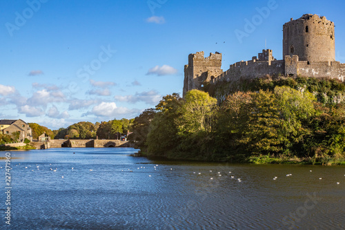 Pembroke Castle in Pembrokeshire, Wales