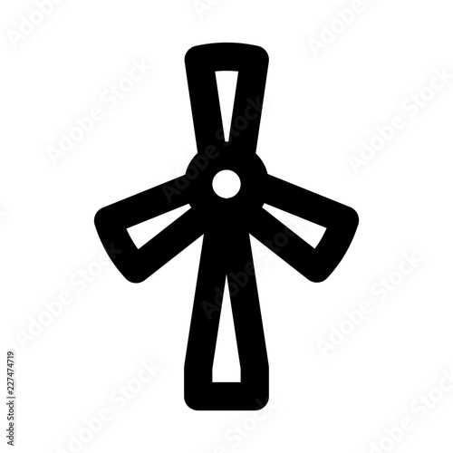 Windmill Germany German Nation Holiday vector icon