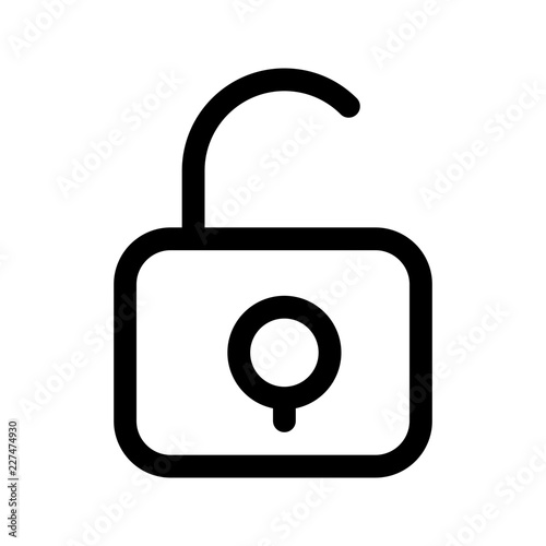 Unlock Protection Security Secure Antivirus vector icon