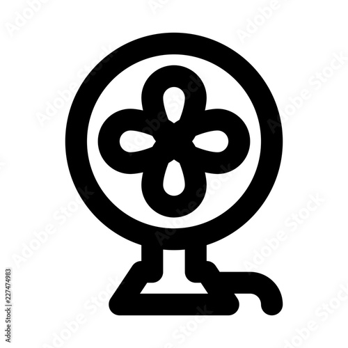 Ventilator Fan Electronics Devices Technology Products vector icon