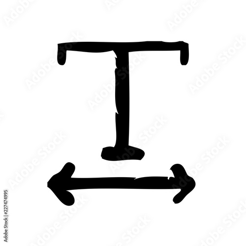 Width Text Editor Write Author Writer vector icon