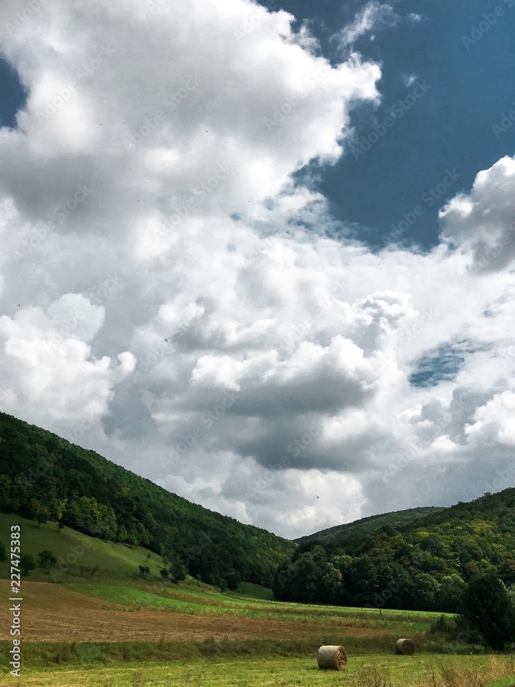 random view from the fields of harghita 