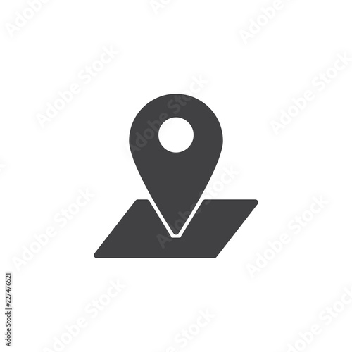 Free Download Map Location Pin vector icon. filled flat sign for mobile concept and web design. Map pointer simple solid icon. Symbol, logo illustration. Pixel perfect vector graphics - GFXLoad