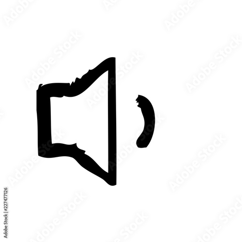 Volume Low Videoplayer Interface Software Web Media vector icon