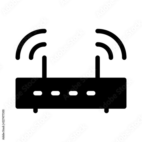 Wifistation Router Electronics Devices Technology Products vector icon