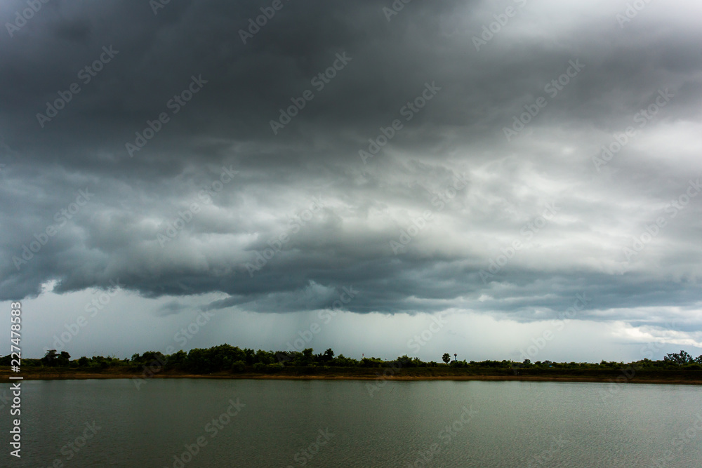 thunder storm sky Rain clouds