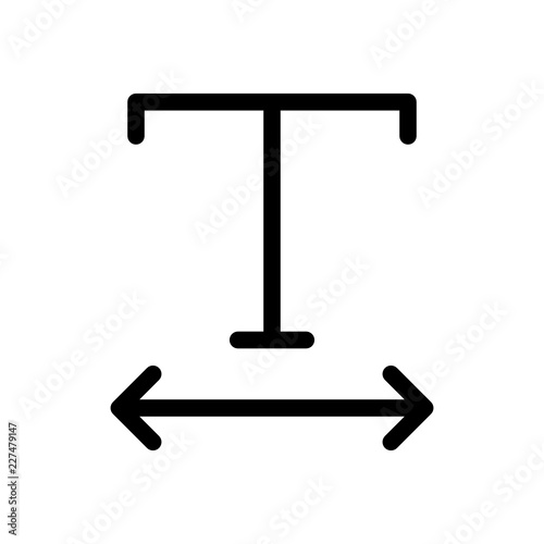 text width