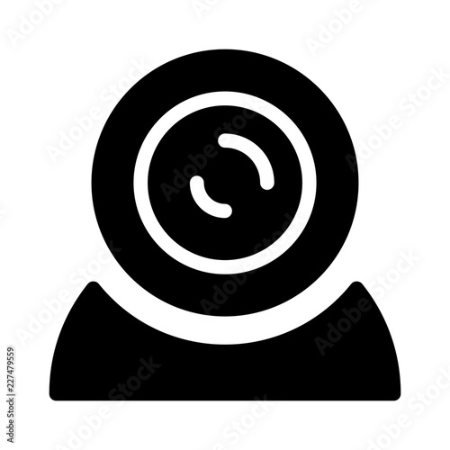 Webcam Communicate Broadcast News Television Newscast vector icon