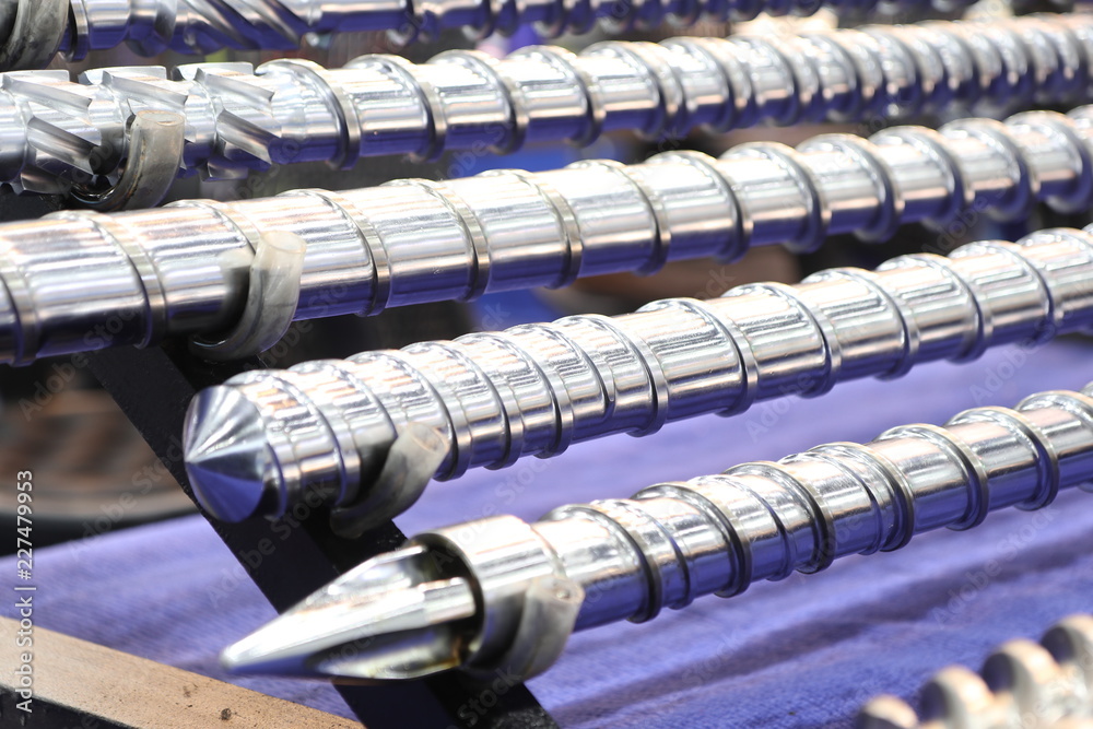 Screw press parts for plastic injection machine Screw press parts for plastic injection machine