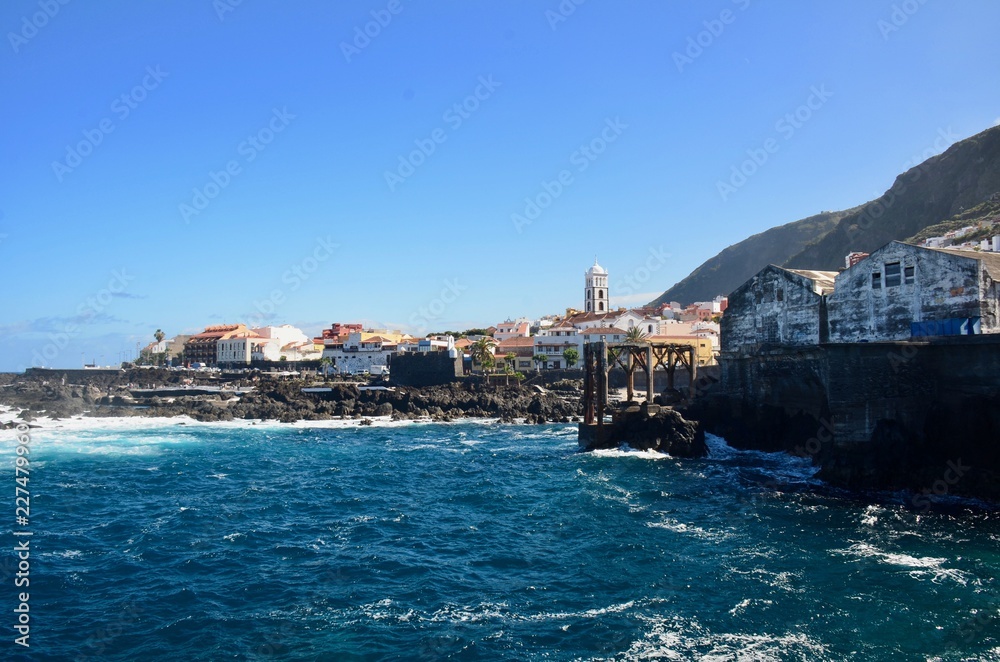 Tenerife coast and ocean