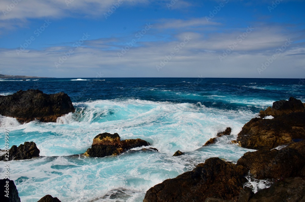 Tenerife coast and ocean Tenerife coast and ocean