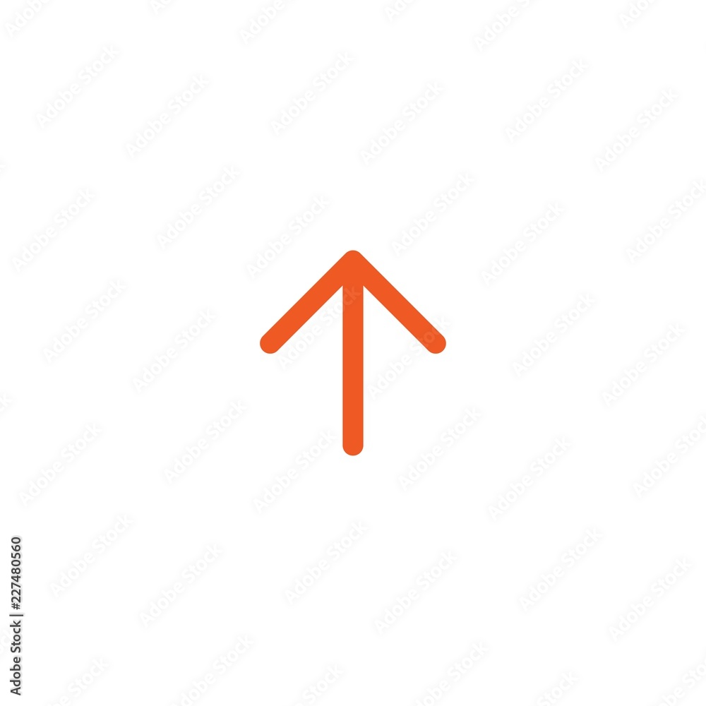 red thin rounded arrow up icon. Isolated on white. Upload icon. Upgrade sign. red thin rounded arrow up icon. Isolated on white. Upload icon. Upgrade sign.
