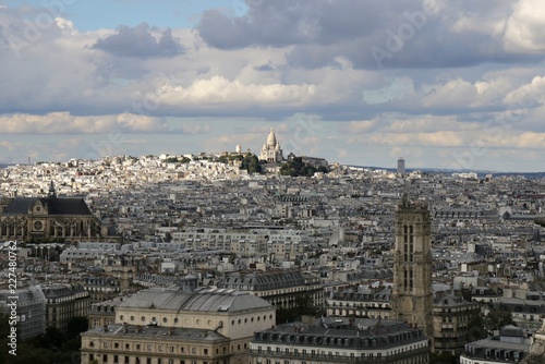 view, city, paris, Sacré-Cœur, Montmartre, panorama, architecture, cityscape, skyline, © Oleksandr