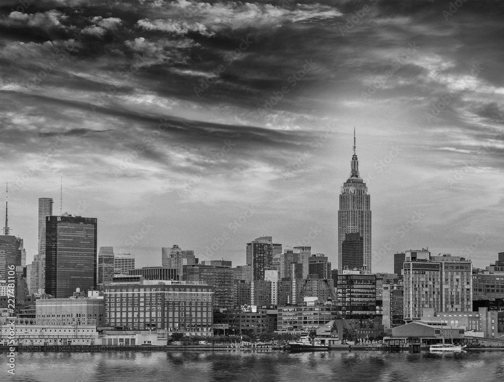 Beautiful view of skyline of Manhattan