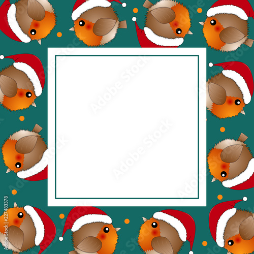 Red Robin Bird Santa Claus ...