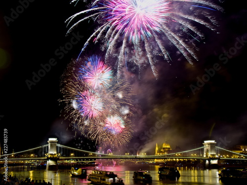 Fireworks in Budapest