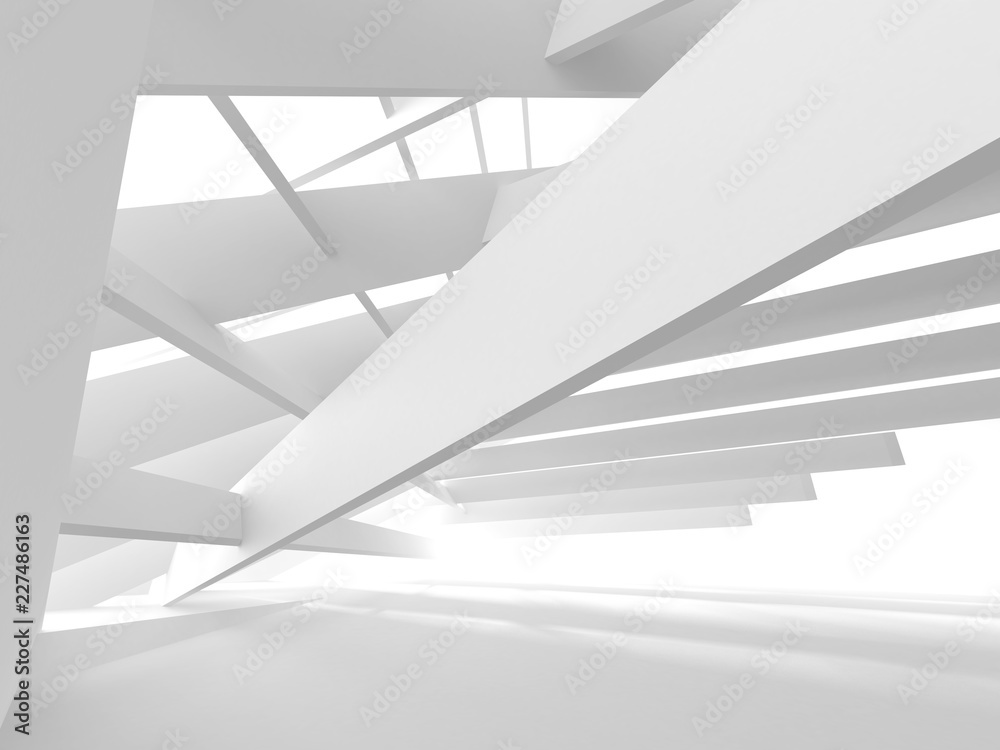 Abstract Modern White Architecture Background Abstract Modern White Architecture Background
