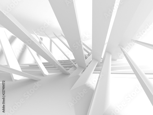 Abstract Modern White Architecture Background
