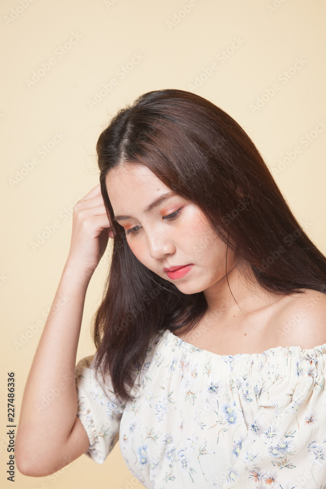 Portrait of beautiful young Asian woman. Portrait of beautiful young Asian woman.