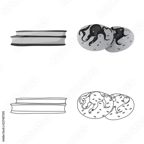 Vector illustration of dreams and night logo. Collection of dreams and bedroom stock symbol for web.