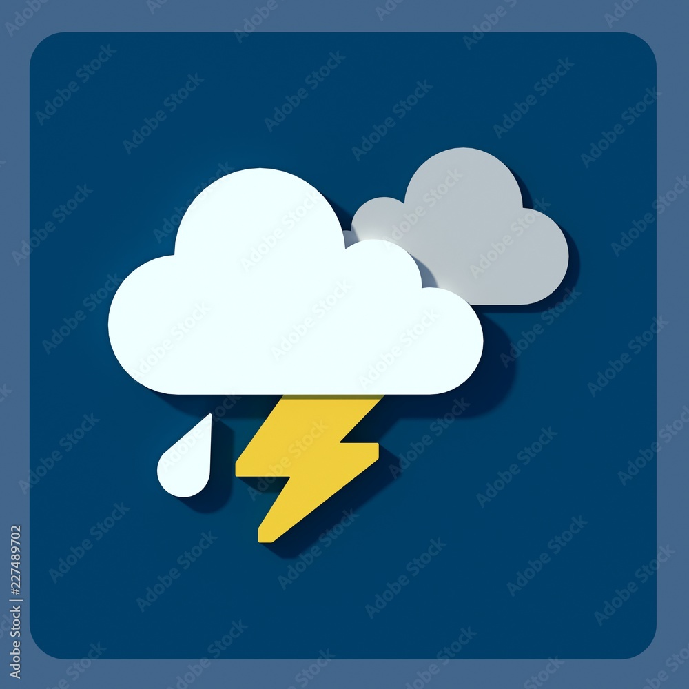 Weather icons, clouds and sun. Rain and a thunderstorm on the layout of Flatley. Stylish pattern in neutral tones Weather icons, clouds and sun. Rain and a thunderstorm on the layout of Flatley. Stylish pattern in neutral tones
