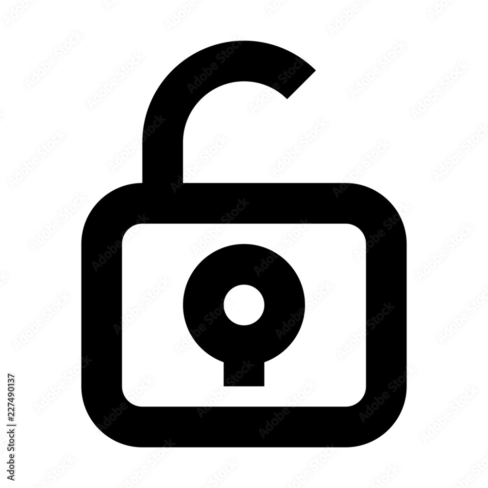 Unlock Protection Security Secure Antivirus vector icon Unlock Protection Security Secure Antivirus vector icon