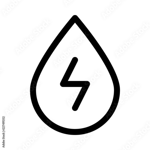 Water Plant Ecology Nature Environmental Protection Reserve Energy vector icon