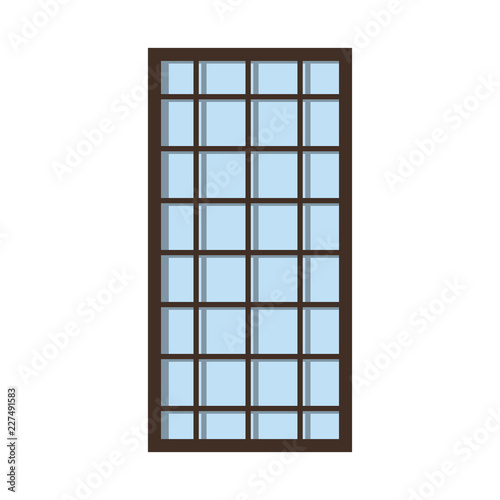 Vector illustration of door and front sign. Set of door and wooden stock symbol for web.