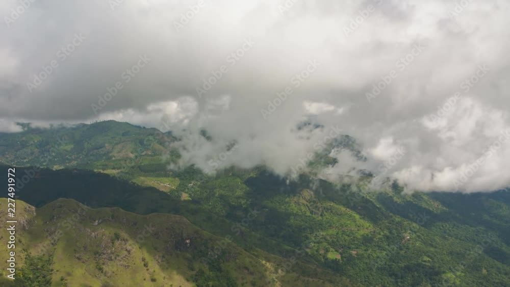 Mountain cloudscape zoom out timelapse Mountain cloudscape zoom out timelapse