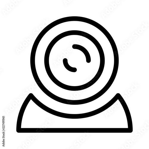 Webcam Communicate Broadcast News Television Newscast vector icon