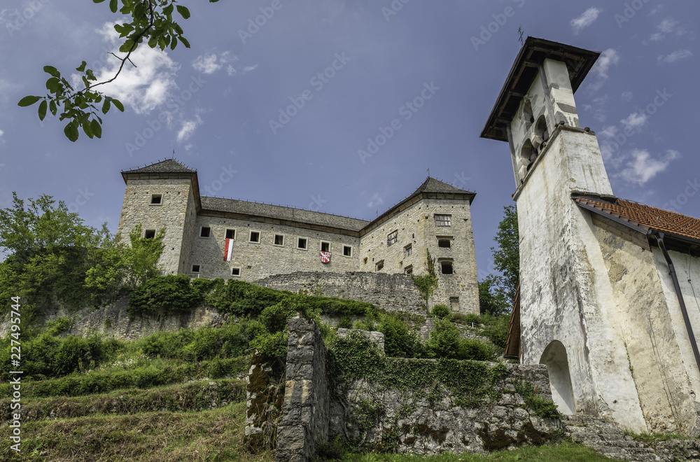 Castle Kostel in Kolpa river valley, Slovenia