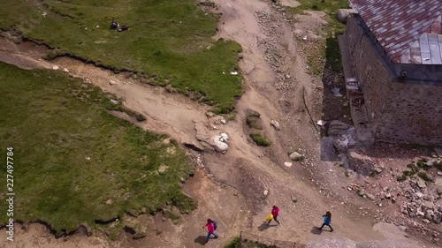 Drone aerial shot Babele rocks at bucegi mountains. Geological shapes footage Wonderful Scenery Rock formations Symbol