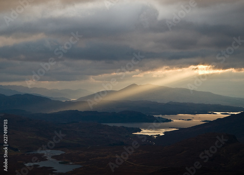 Spectacular Late Afternoon Light from Beinn Damph photo