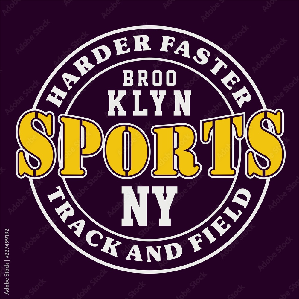 graphic design BROOKLYN SPORTS NY for shirt and print
