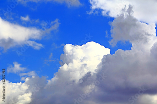 Tableau sur toile Image of summer fluffy sky