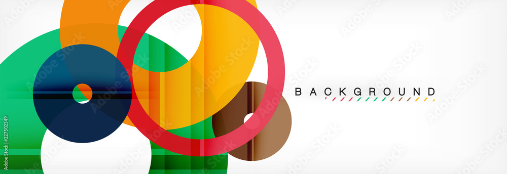 Geomtric modern backgrounds, rings abstract template Geomtric modern backgrounds, rings abstract template