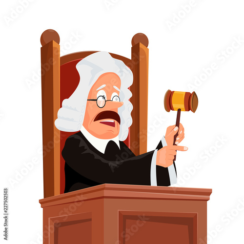 Judge holding gavel