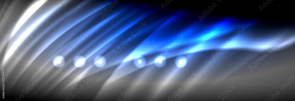 Liquid neon flowing waves, glowing light lines background Liquid neon flowing waves, glowing light lines background
