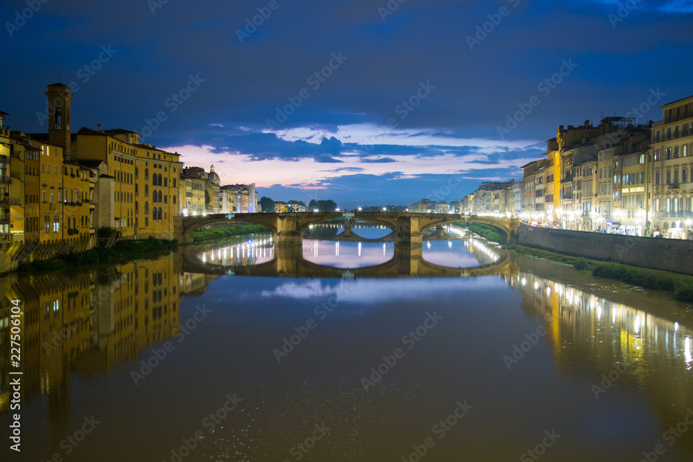 View from ponte vecchio in Florence