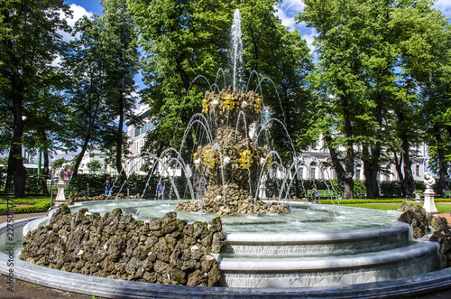 Fountain in the Summer garden, St. Petersburg, Russia