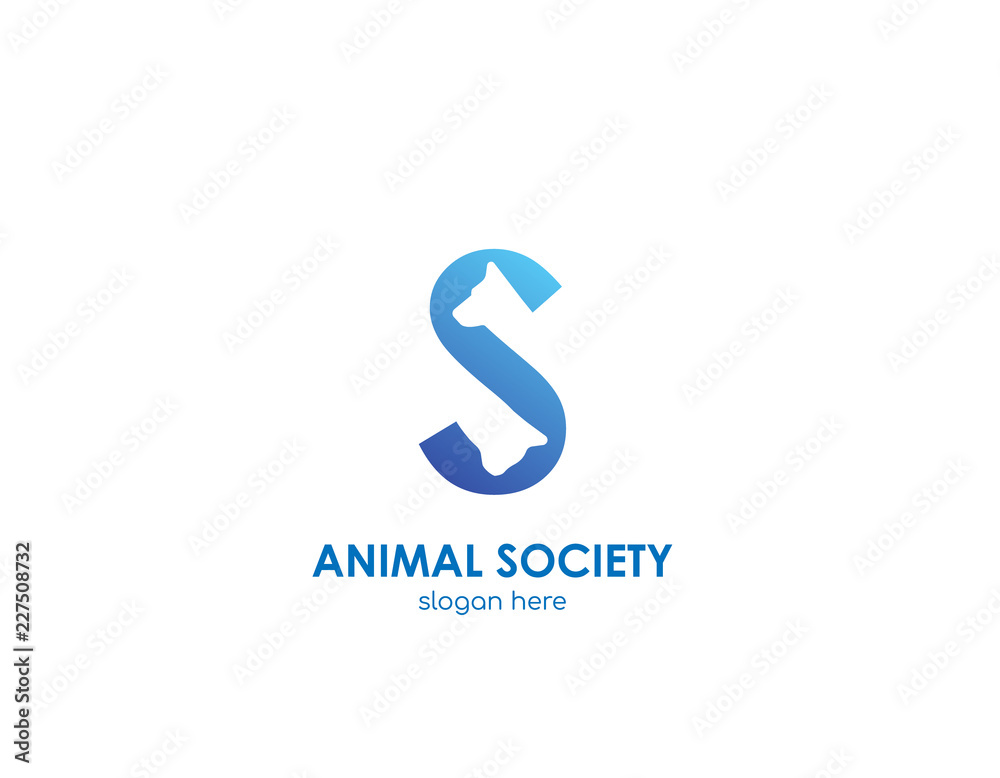 Animal Soceity Logo concept - Letter S 