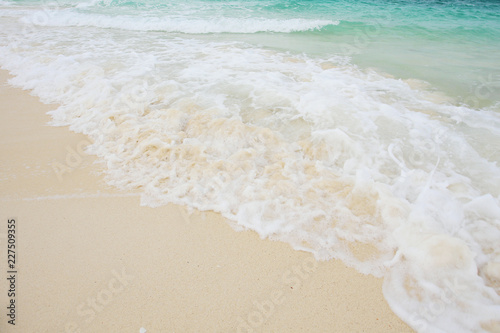 beautiful beach and tropical sea