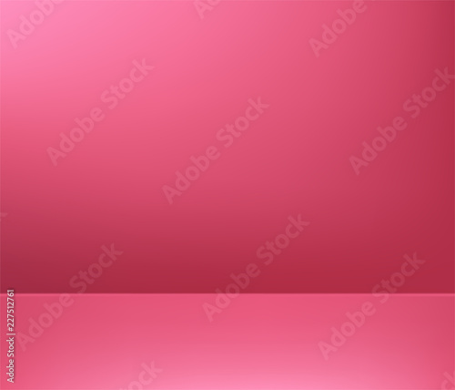 Bright pink monochrome gradient background.