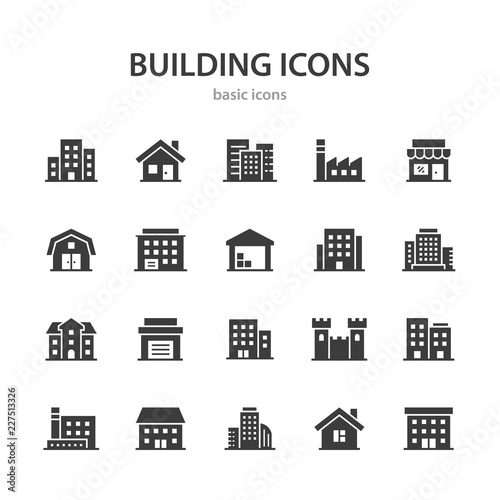 Building icons. photo